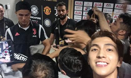 Dân mạng ganh tị khi diễn viên Bình An được gặp cầu thủ Cristiano Ronaldo