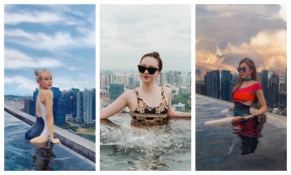 Trang Pháp, MLee, Băng Di, Thuỳ Anh khoe body mướt mắt khi diện bikini tại Singapore