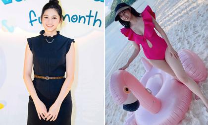 Á hậu Thanh Tú diện áo tắm khoe dáng sau sinh trong kỳ nghỉ Phú Quốc