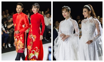 Huỳnh Đông - Ái Châu 'cưới lại' trên sàn diễn thời trang, Thúy Diễm và Diệp Bảo Ngọc bắt tay nhau làm vedette
