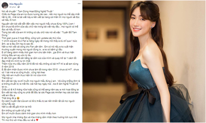 Hòa Minzy lại nói về việc tạm dừng nghệ thuật: 'có lẽ 4,5 tháng nữa hoặc sang năm mới hoạt động lại'