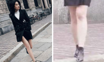 Lưu Diệc Phi bị soi chân thô, người mũm mĩm trong những hình ảnh chưa qua photoshop