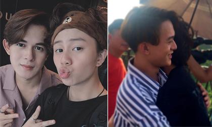 Không chỉ được nắm tay, Bảo còn tiết lộ cảnh ôm chặt Dương trong 'Về nhà đi con'