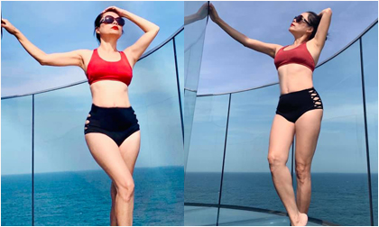 47 tuổi, 'bà mẹ 3 con' Mỹ Lệ lần đầu đăng ảnh diện bikini và nhận cái kết không thể ngọt hơn