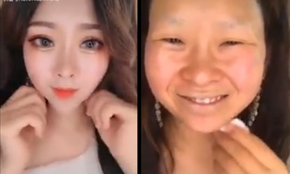 Khi chị em 'hiện nguyên hình' sau lớp trang điểm