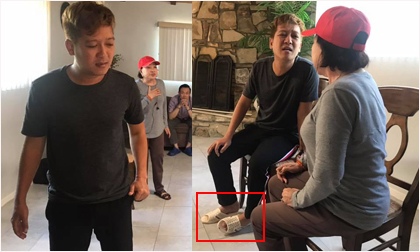 Trường Giang thể hiện đẳng cấp xài dép tổ ong không thua Hoài Linh, lôi sang tận Mỹ tập kịch