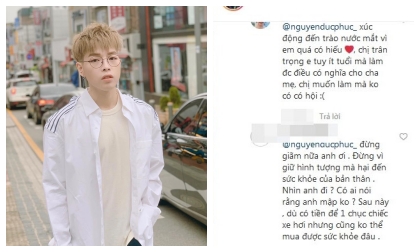 Đức Phúc 'bóp mồm bóp miệng' mua xe cho bố, fans cầu xin đừng giảm cân