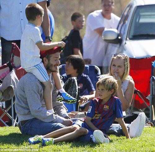  con trai David Beckham,Romeo,Cruz,Brooklyn
