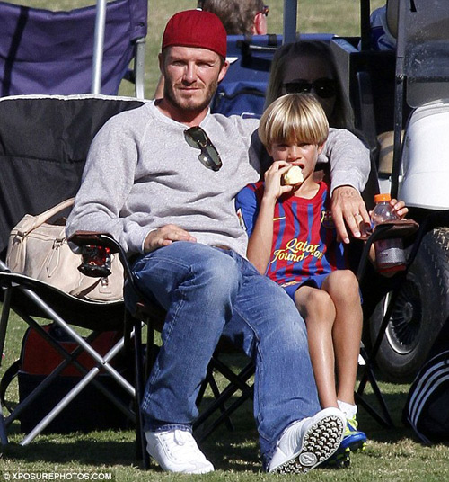  con trai David Beckham,Romeo,Cruz,Brooklyn