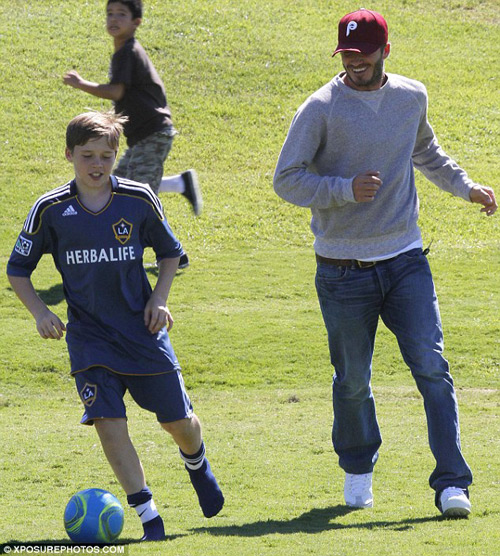  con trai David Beckham,Romeo,Cruz,Brooklyn