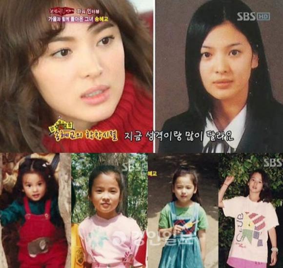 Song Hye Kyo,tho ấu,thiếu nhi,ảnh