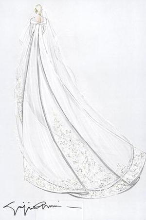 Công nương Charlene,Giorgio Armani,thiết kế
