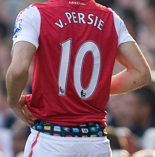 Van Persie,cầu thủ,nội y,bóng đá,sân cỏ,khán đài,cổ động viên,khán giả,Arsenal