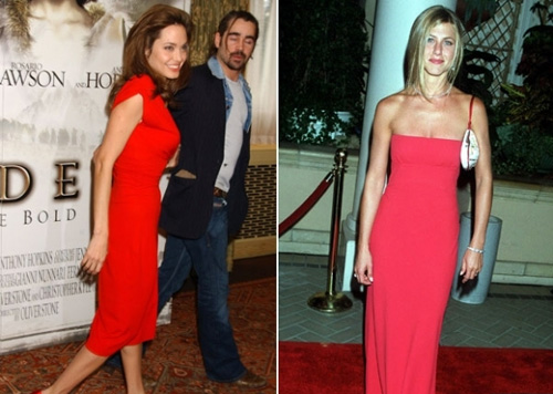 Jennifer Aniston,Angelina Jolie,thời trang