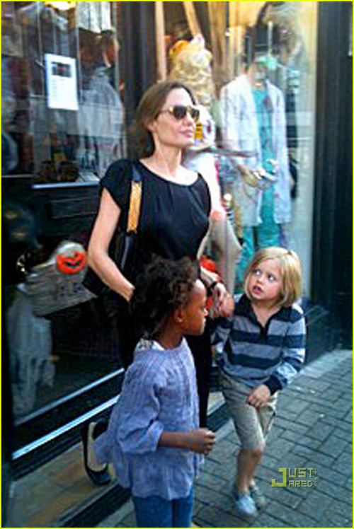 Angelina,Brad Pitt,Halloween,con người nổi tiếng