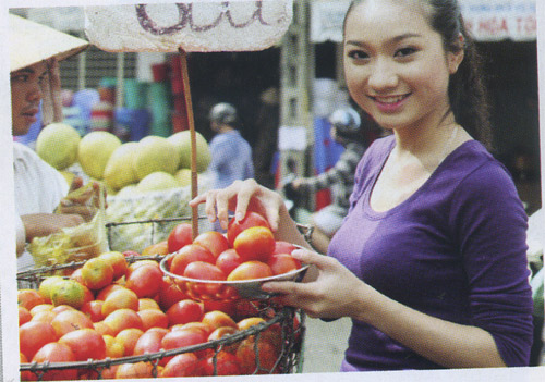 cao mỹ kim,ca sĩ,vào bếp,đi chợ