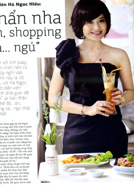 hà ngọc hiếu,diễn viên,ăn
