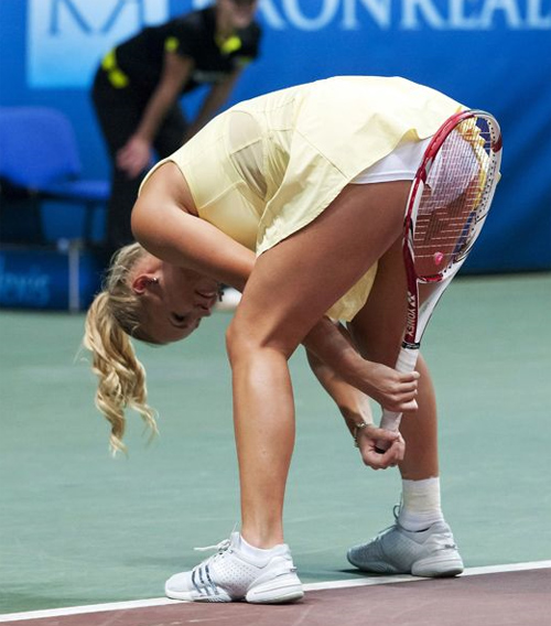 Wozniacki,tay vợt,hài hước,khoảnh khắc,tennis,quần vợt,tay vợt nữ số 1 thế giới