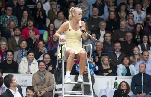 Wozniacki,tay vợt,hài hước,khoảnh khắc,tennis,quần vợt,tay vợt nữ số 1 thế giới