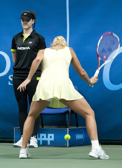 Wozniacki,tay vợt,hài hước,khoảnh khắc,tennis,quần vợt,tay vợt nữ số 1 thế giới