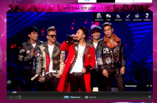Big Bang,Katy Perry,Lady Gaga,LMFAO,Coldplay,MTV 2011