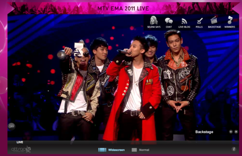 Big Bang,Katy Perry,Lady Gaga,LMFAO,Coldplay,MTV 2011