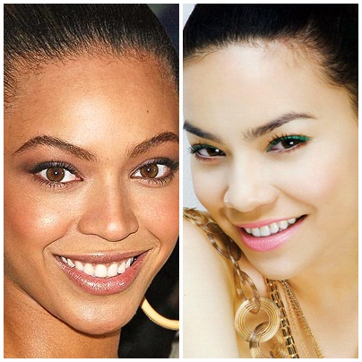 sao Việt,sao ngoại,giống nhau,Hồ Ngọc Hà,Beyonce,Jangdongun,