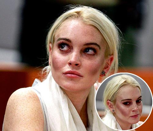 Lindsay Lohan,dung nhan sập xệ