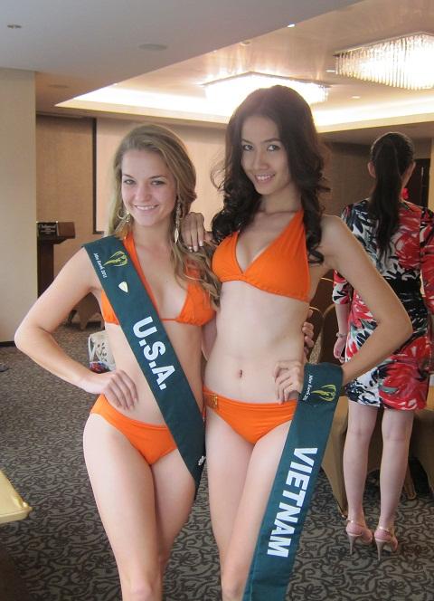 Phan Thị Mơ,khoe dáng,bikini,hoa hậu