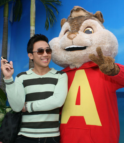 Diễn viên hài,Quang Thắng,khoe con gái, Alvin & The Chipmunks,nhí