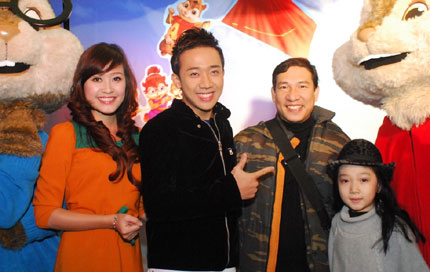 Diễn viên hài,Quang Thắng,khoe con gái, Alvin & The Chipmunks,nhí