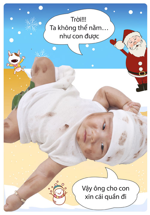 Con trai Lý Hải,Lý Hải,bé Rio,rio,giáng sinh,nhem nhuốc,Noel 2011