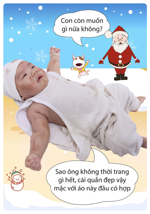 Con trai Lý Hải,Lý Hải,bé Rio,rio,giáng sinh,nhem nhuốc,Noel 2011
