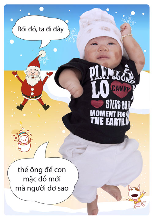 Con trai Lý Hải,Lý Hải,bé Rio,rio,giáng sinh,nhem nhuốc,Noel 2011