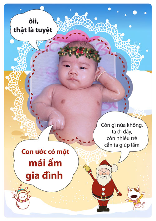 Con trai Lý Hải,Lý Hải,bé Rio,rio,giáng sinh,nhem nhuốc,Noel 2011