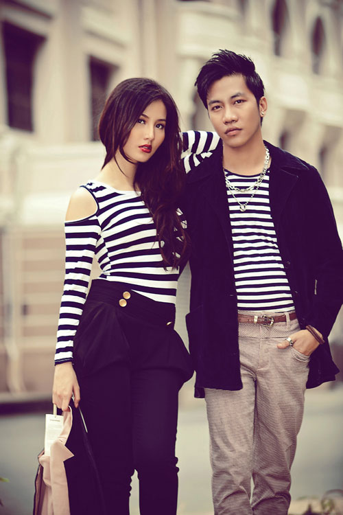Diễm My 9X,Hoàng Rapper,tình tứ,thời trang,mặc đẹp