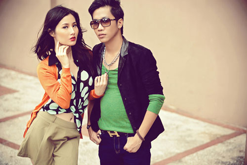 Diễm My 9X,Hoàng Rapper,tình tứ,thời trang,mặc đẹp