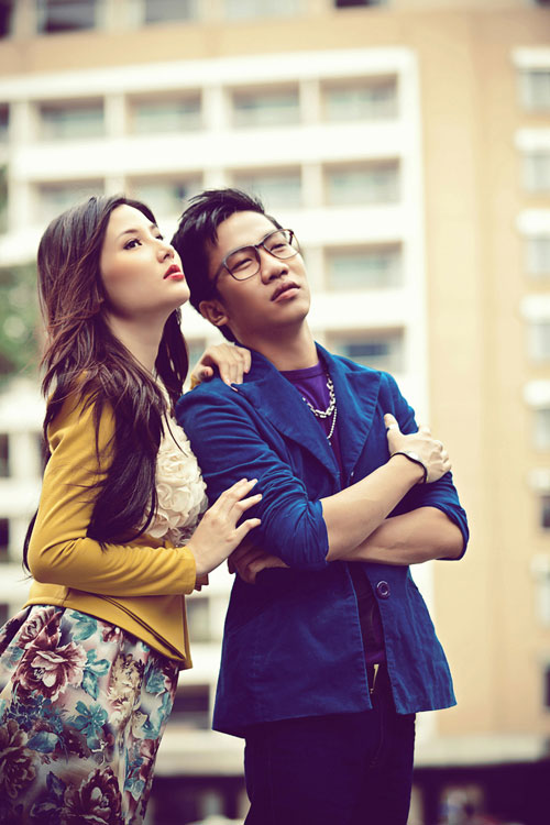 Diễm My 9X,Hoàng Rapper,tình tứ,thời trang,mặc đẹp