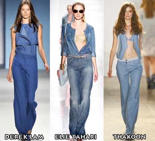 màu xanh denim, xu hướng thời trang, thời trang, thời trang xuân hè