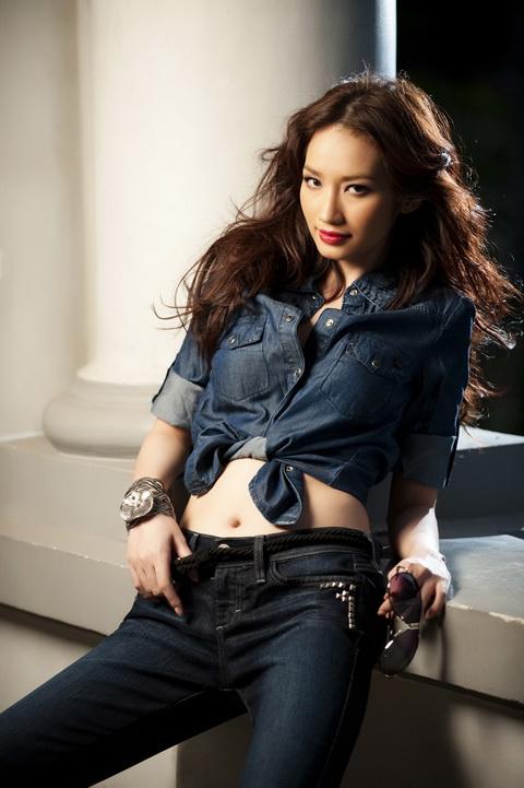 Trúc Diễm, jeans, thời trang sao, phong cách, jeans