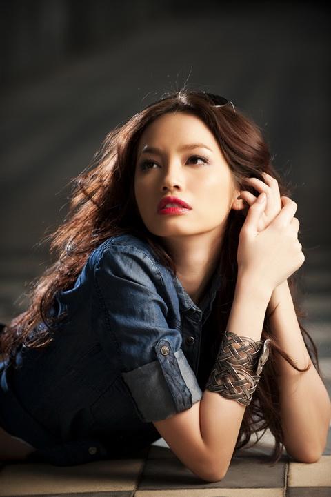 Trúc Diễm, jeans, thời trang sao, phong cách, jeans