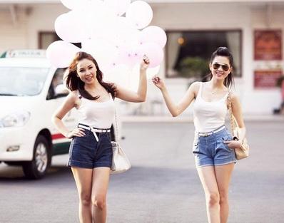 Quỳnh Thư, Ngọc Trinh, thời trang sao, thời trang mùa hè, thời trang
