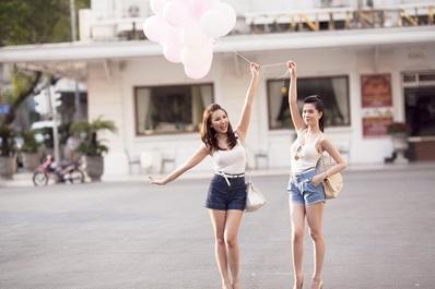 Quỳnh Thư, Ngọc Trinh, thời trang sao, thời trang mùa hè, thời trang
