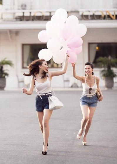 Quỳnh Thư, Ngọc Trinh, thời trang sao, thời trang mùa hè, thời trang