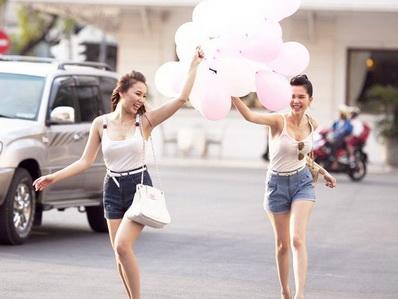 Quỳnh Thư, Ngọc Trinh, thời trang sao, thời trang mùa hè, thời trang