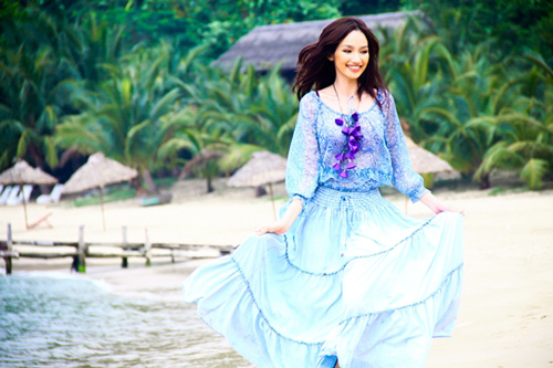 Trúc Diễm,váy, thời trang sao, phong cách, thời trang