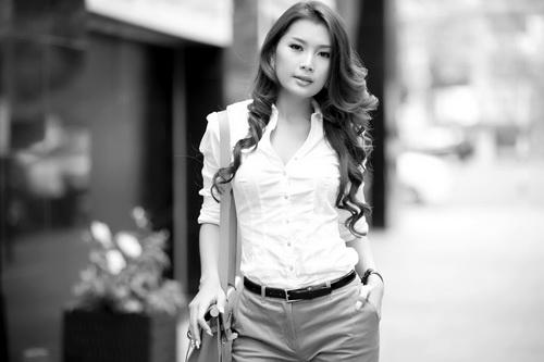 siêu mẫu Lan Hương, thời trang công sở, thời trang sao, thời trang