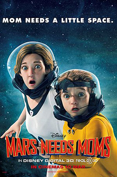 Mars Need Moms, Phim hoạt hình, Phim 3D, Phim hài, Walt Disney