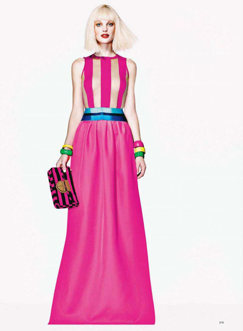 thời trang kẻ sọc, Harper’s Bazaar, mix đồ, phong cách, thời trang