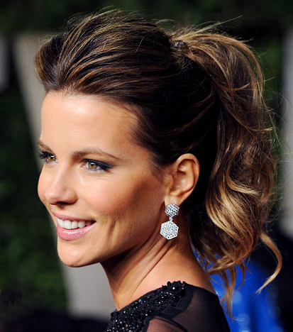tóc đuôi ngựa, tạo kiểu tóc, Blake Lively, Kate Beckinsale, Sofia Vergara, kiểu tóc